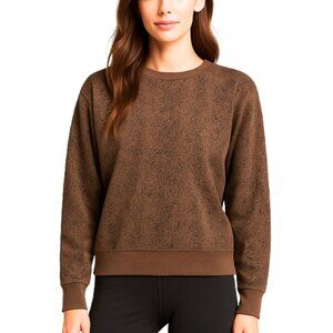 NWOT Athleta Studio to Street Splatter Animal Print Crewneck Sweatshirt